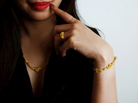 珠宝黄金模特佩戴图