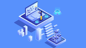 科技矢量场景手绘