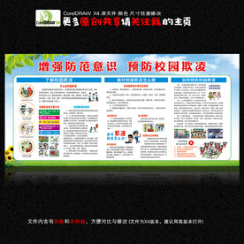 防范校园欺凌宣传栏