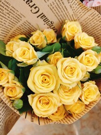 黄玫瑰 花朵 花束