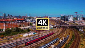 航拍城市交通网