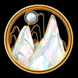 国潮山水边框图片