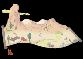  古风卷轴背景图片