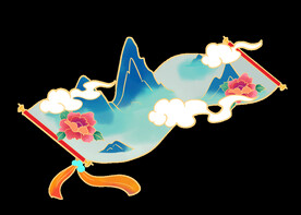 古风卷轴背景图片