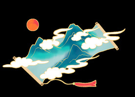 古风卷轴背景图片