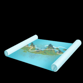  古风卷轴背景图片