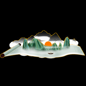 古风卷轴背景图片