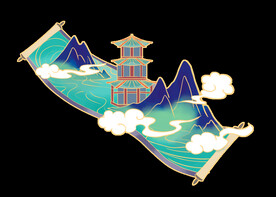 古风卷轴背景图片