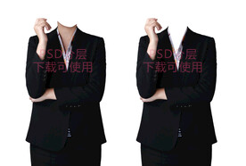 女西装 半身照形象照衣服素材