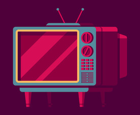 复古电视机图片
