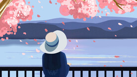  手绘创意春分插画图片