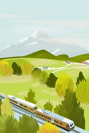 手绘创意春分插画图片