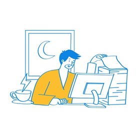 努力工作