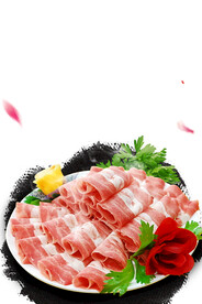 羊肉卷素材