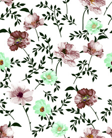 手绘花卉印花图案