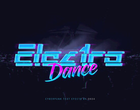 电子游戏科技数码风字体样式