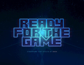 电子游戏科技数码风字体样式