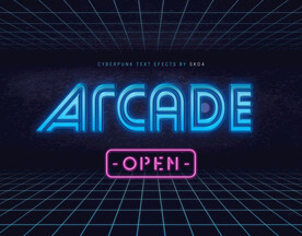 电子游戏科技数码风字体样式