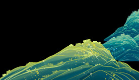 国潮山水边框图片 