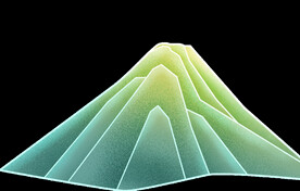 国潮山水边框图片 