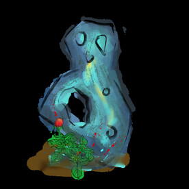 国潮山水边框图片 