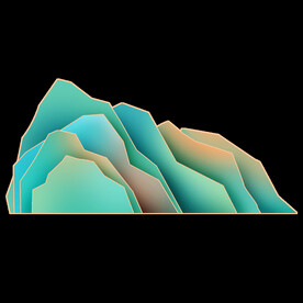 国潮山水边框图片 