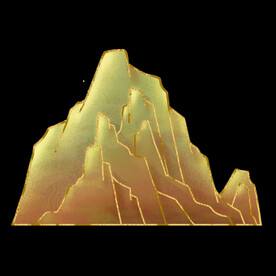 国潮山水边框图片 