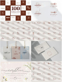 花朵叶子化妆品logo标志图标