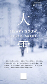 二十四节气大雪海报