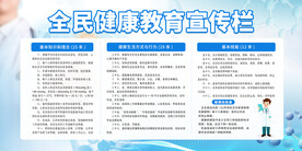 蓝色简约时尚企业工厂生产展板