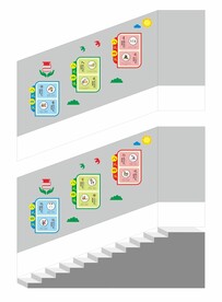 校园楼梯墙文化