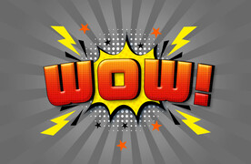 漫画风彩色特效字PSD模板