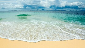 海浪沙滩背景