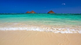海浪沙滩背景