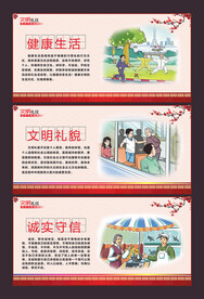 文明礼仪展板