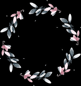 粉色花型叶子植物