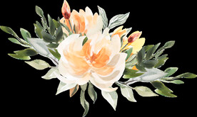 橘黄色阳光花卉贺卡婚礼装饰图案