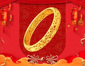 黄金手镯 黄金首饰 背景素材 