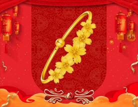 黄金手镯 黄金首饰 背景素材 