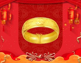 黄金手镯 黄金首饰 背景素材 