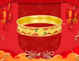 黄金手镯 黄金首饰 背景素材 