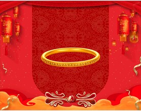 黄金手镯 黄金首饰 背景素材 