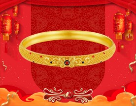 黄金手镯 黄金首饰 背景素材 