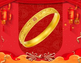黄金手镯 黄金首饰 背景素材 
