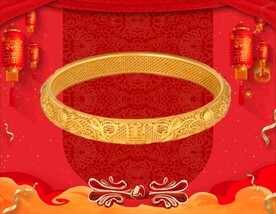 黄金手镯 黄金首饰 背景素材 