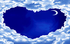 心形云朵天空吊顶