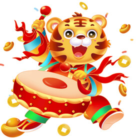 2022新年打鼓老虎