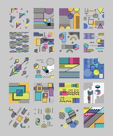 矢量孟菲斯素材