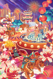 虎年国潮海报图片 