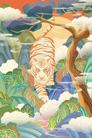 虎年国潮海报图片 